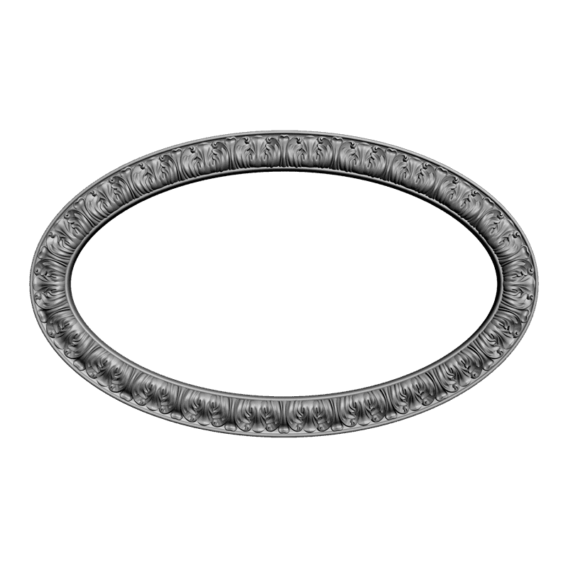 картинка Рамка овальная под зеркало D14-063 3D-STL.COM