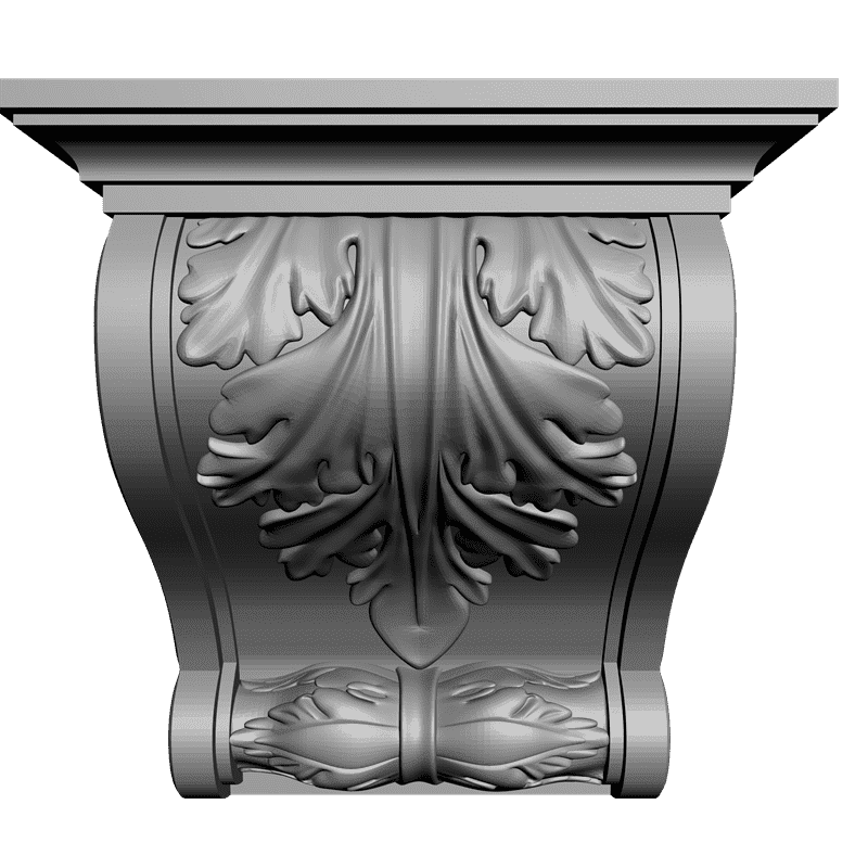 картинка Кронштейн резной D9-082 3D-STL.COM