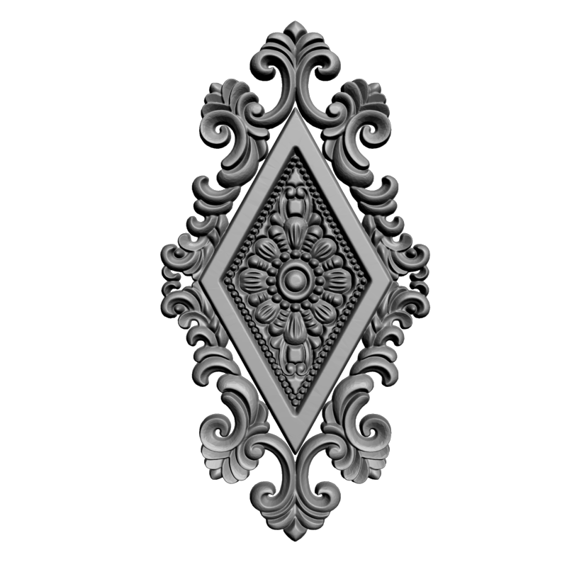картинка Розетка резная D16-370 3D-STL.COM