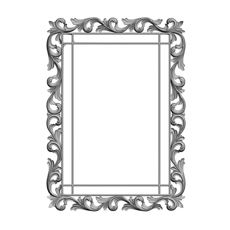 картинка Рамка резная D14-623 3D-STL.COM