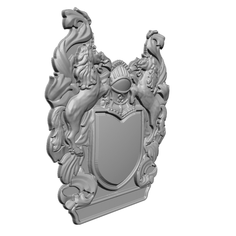 картинка Рыцарский герб RG1-063 3D-STL.COM