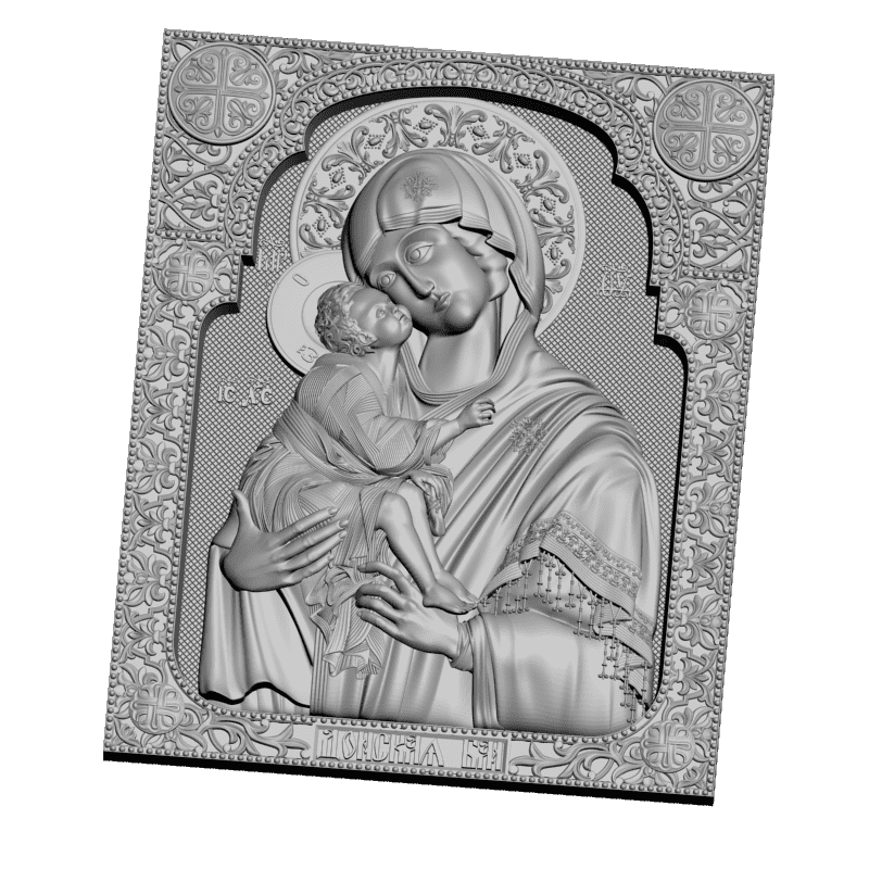картинка Донская пресвятая Богородица V3-325 3D-STL.COM