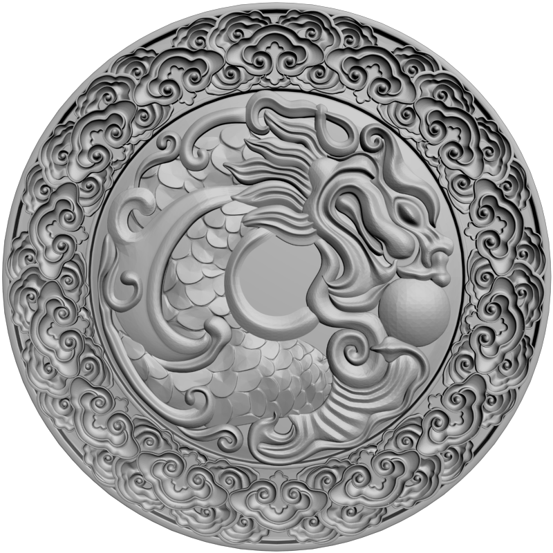 картинка Дракон D10-337 3D-STL.COM