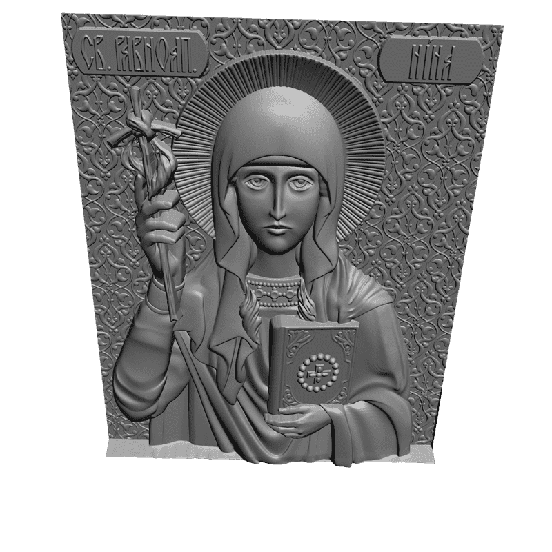 картинка Святая равноапостольная Нина V3-183 3D-STL.COM
