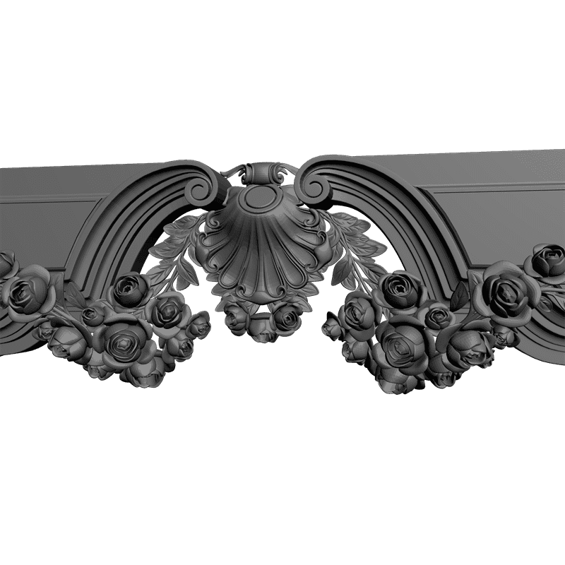 картинка Деталь камина резного H4-018 3D-STL.COM