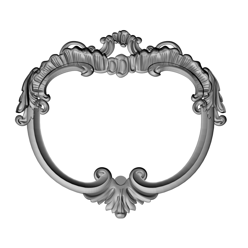 картинка Рамка резная под зеркало D14-668 3D-STL.COM