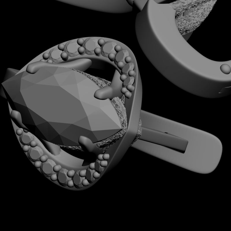 картинка Набор Серьги и кольцо RY7-003 3D-STL.COM