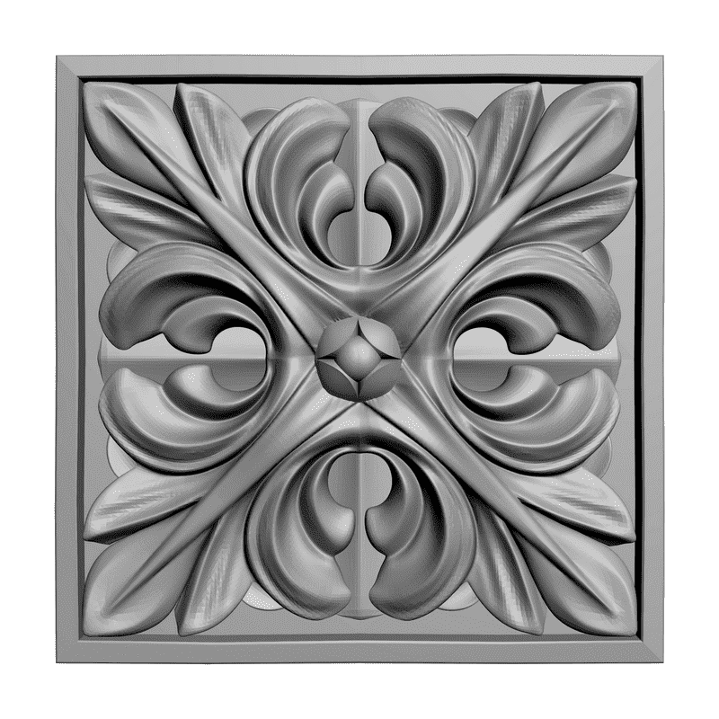 картинка Розетка резная D16-003 3D-STL.COM