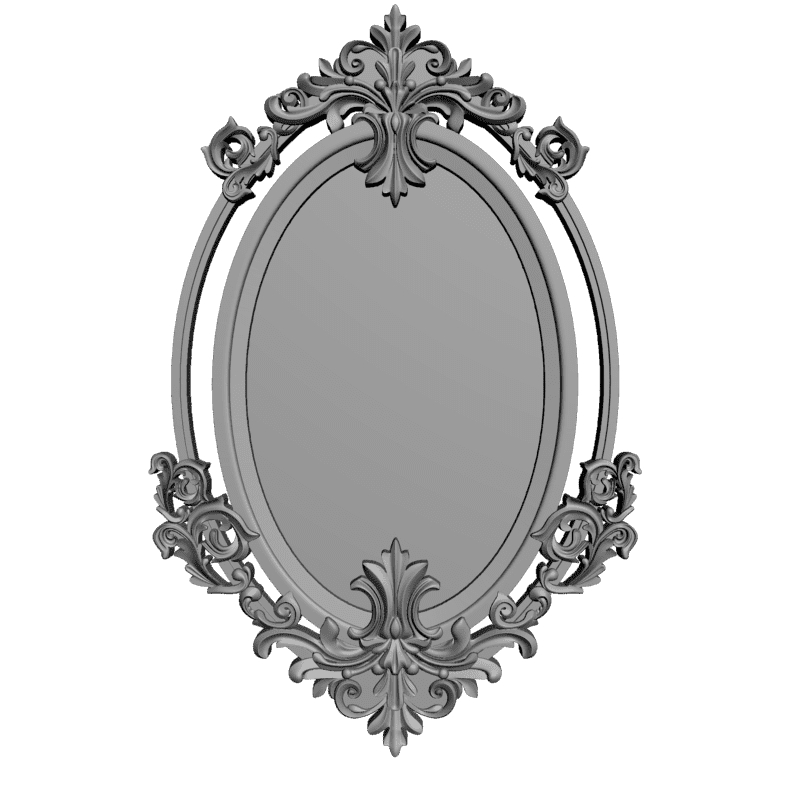 картинка Рамка под зеркало D14-313 3D-STL.COM