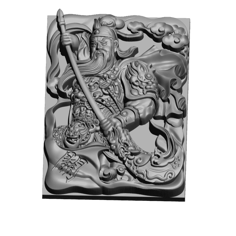 картинка Гуань Гун Бог войны D12-498 3D-STL.COM