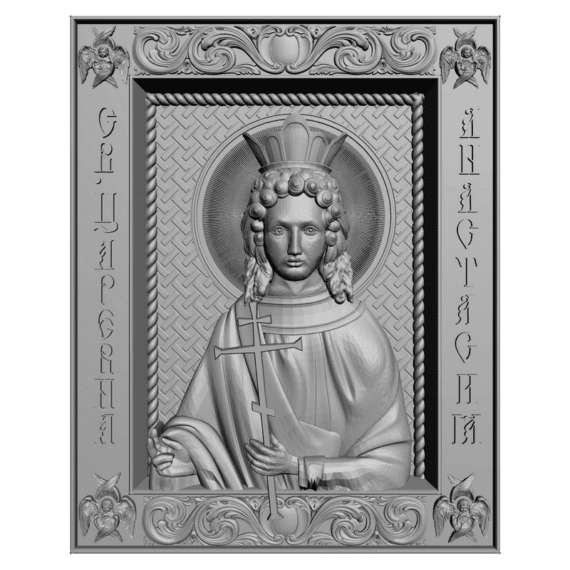 картинка Св. Царевна Анастасия V3-004 3D-STL.COM
