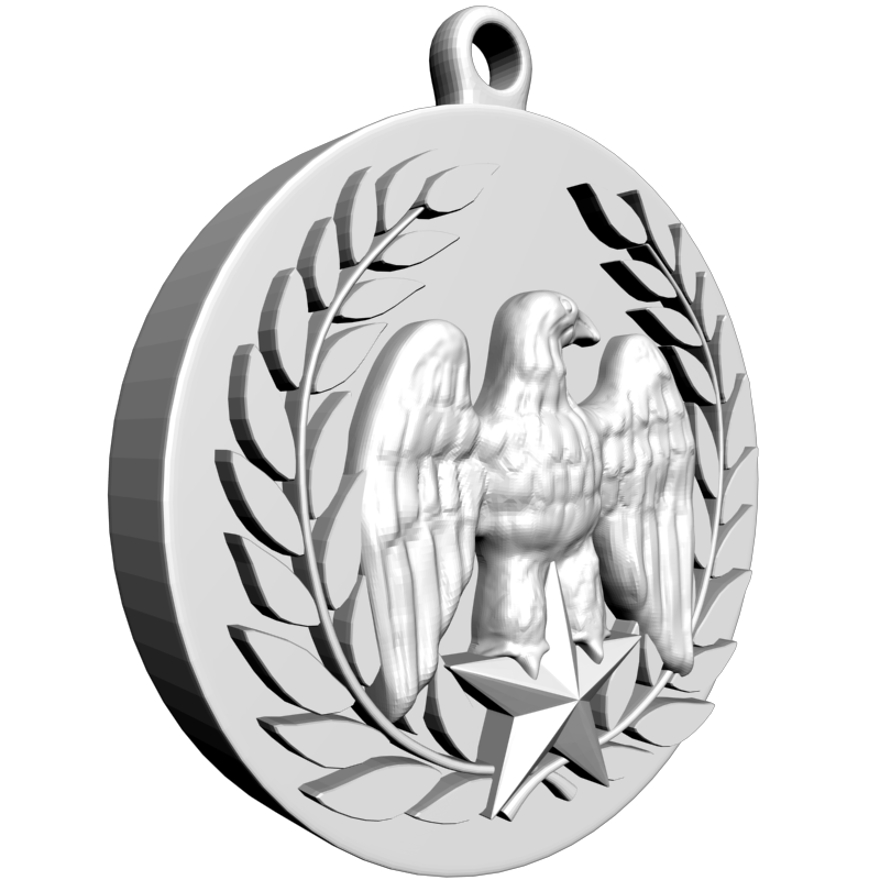 картинка Орёл со звездой RY5-099 3D-STL.COM