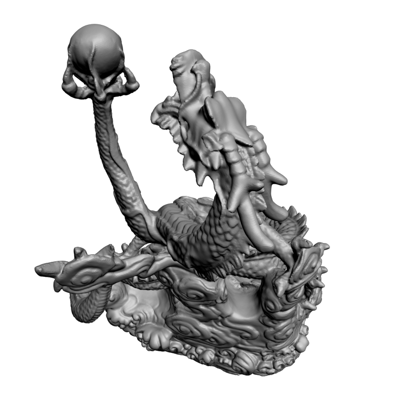 картинка Дракон китайский полнообьёмный F6-037 3D-STL.COM