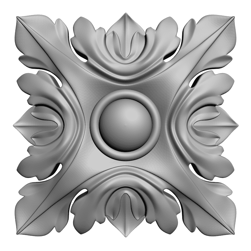 картинка Розетка резная D16-166 3D-STL.COM