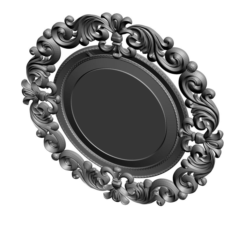 картинка Рамка резная под зеркало D14-679 3D-STL.COM