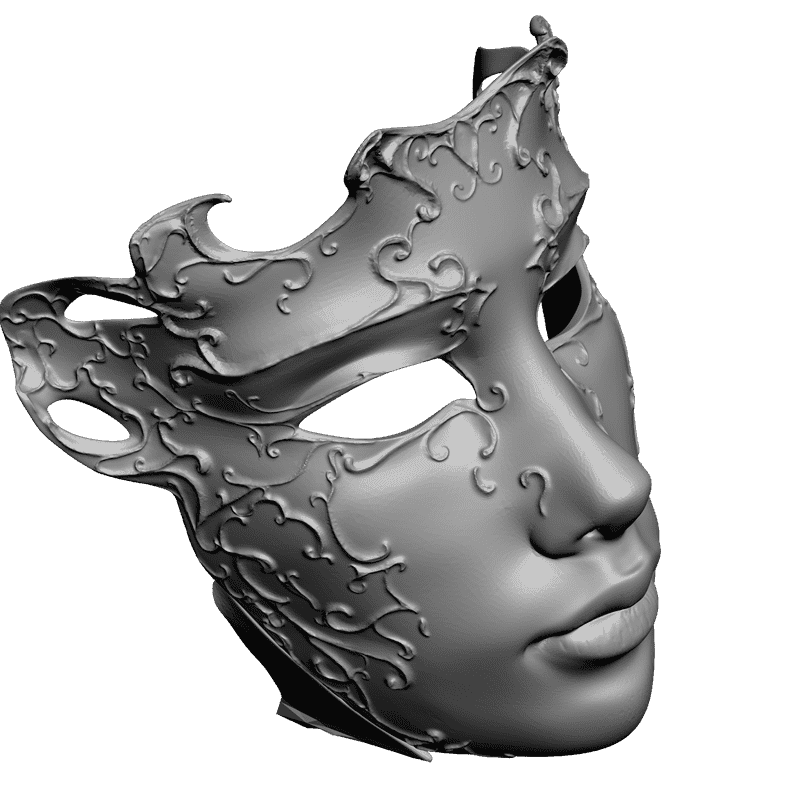 картинка Маска венецианская P4-194 3D-STL.COM