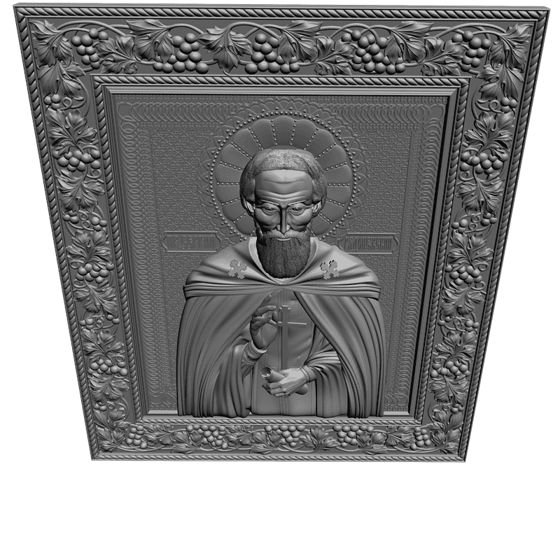 картинка Преподобный Сергий Радонежский V3-083 3D-STL.COM