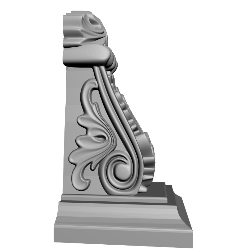 картинка Кронштейн резной D9-228 3D-STL.COM