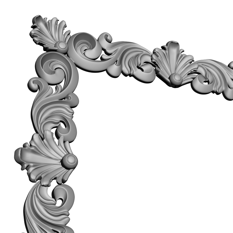 картинка Рама резная D14-513 3D-STL.COM