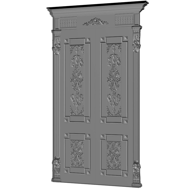 картинка Двери резные H3-058 3D-STL.COM