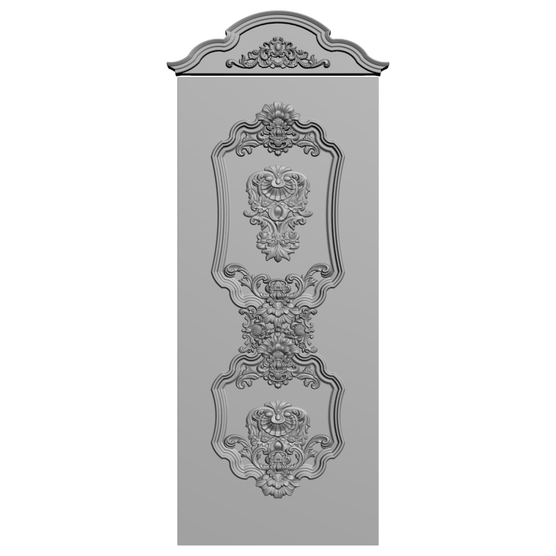 картинка Двери резные H3-057 3D-STL.COM
