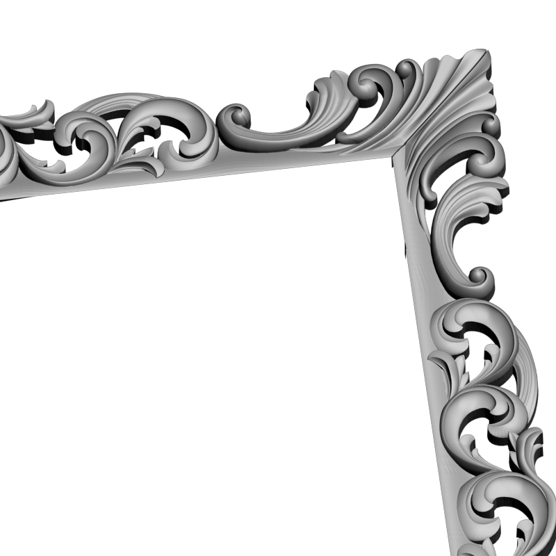картинка Рама резная D14-511 3D-STL.COM