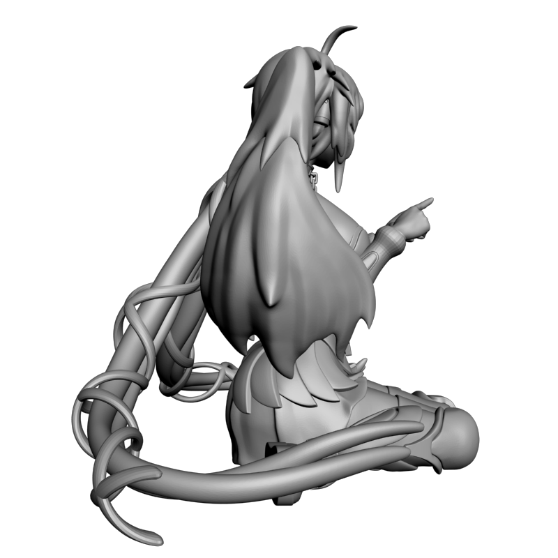 картинка Аниме девушка ангел PI1-563 3D-STL.COM