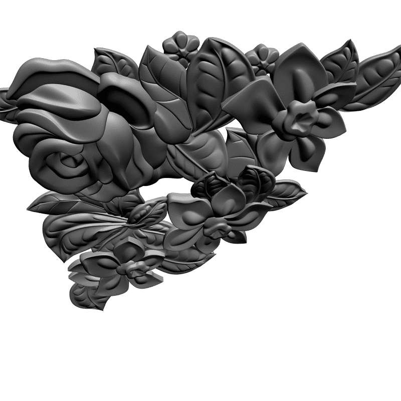картинка Цветы F4-023 3D-STL.COM