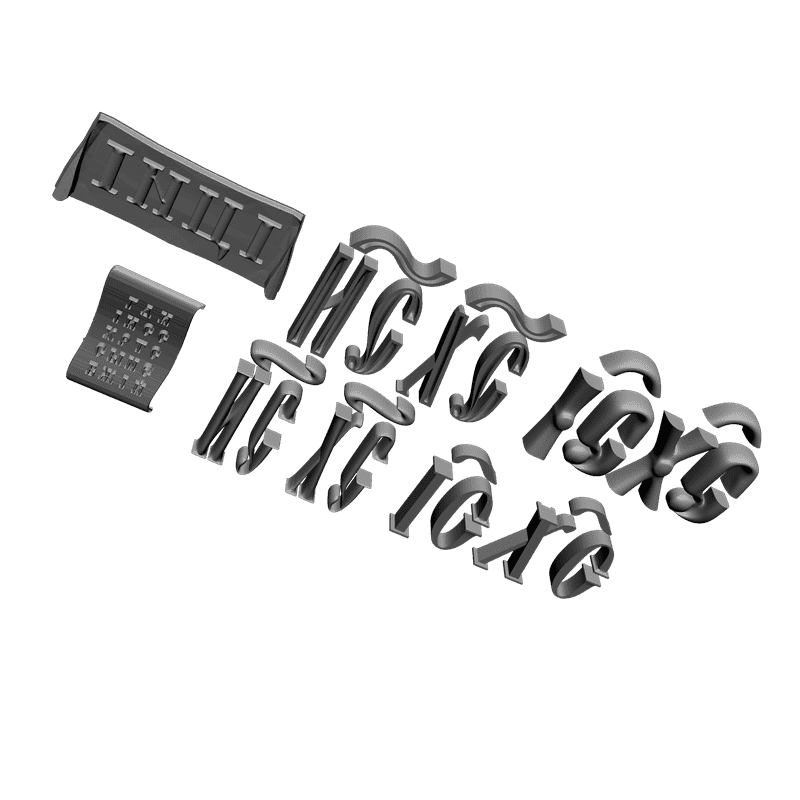 картинка Шрифт и текст V9-020 3D-STL.COM