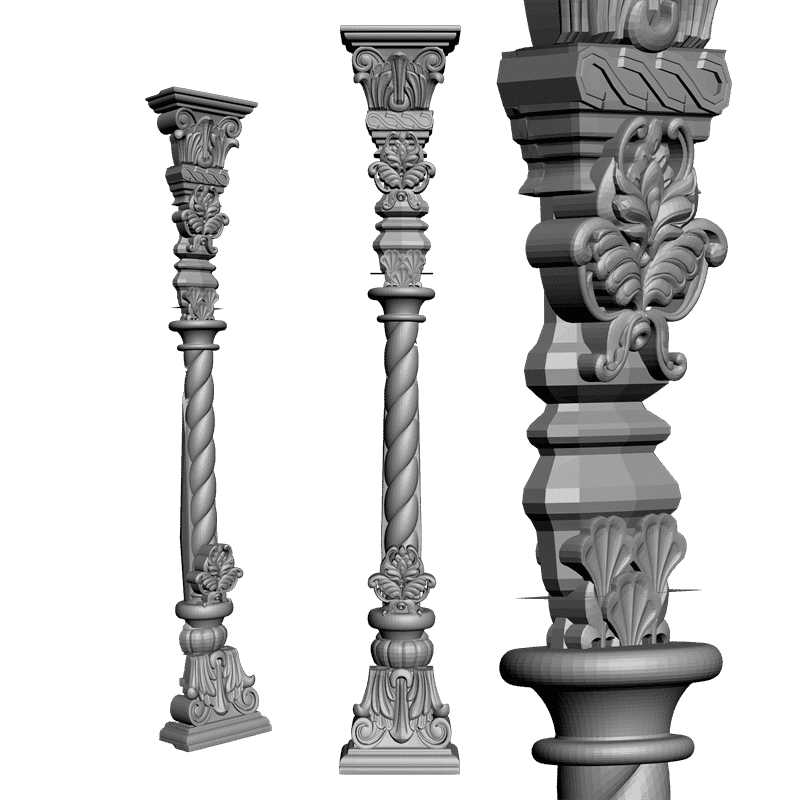 картинка Набор. 24 Детали иконостаса V2-013 3D-STL.COM