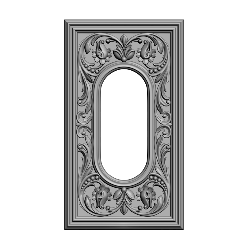 картинка Рамка резная D14-614 3D-STL.COM