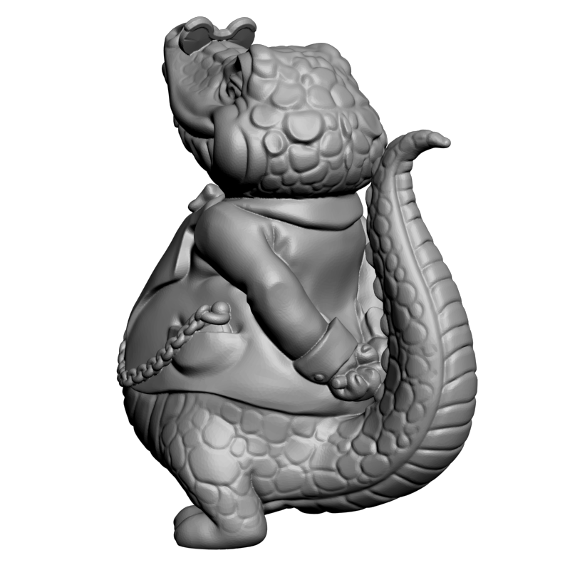 картинка Статуэтка крокодил PI1-305 3D-STL.COM