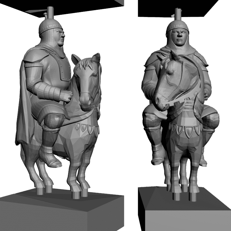 картинка Набор шахмат. Русские PI3-094 3D-STL.COM