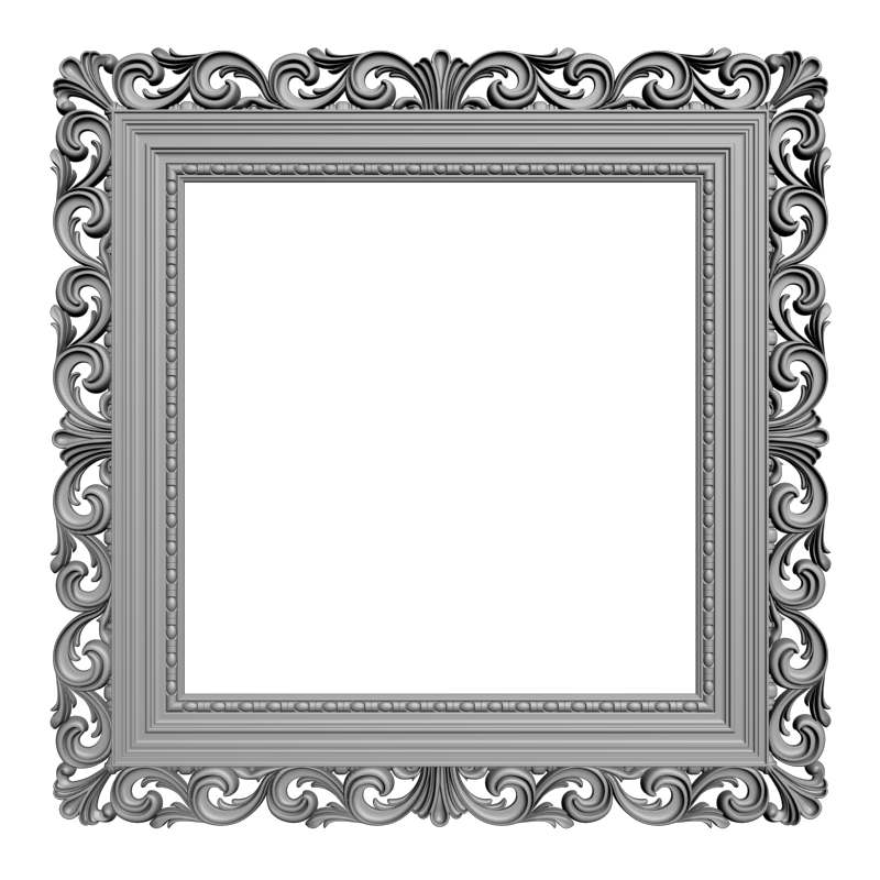 картинка  Рамка резная D14-621 3D-STL.COM