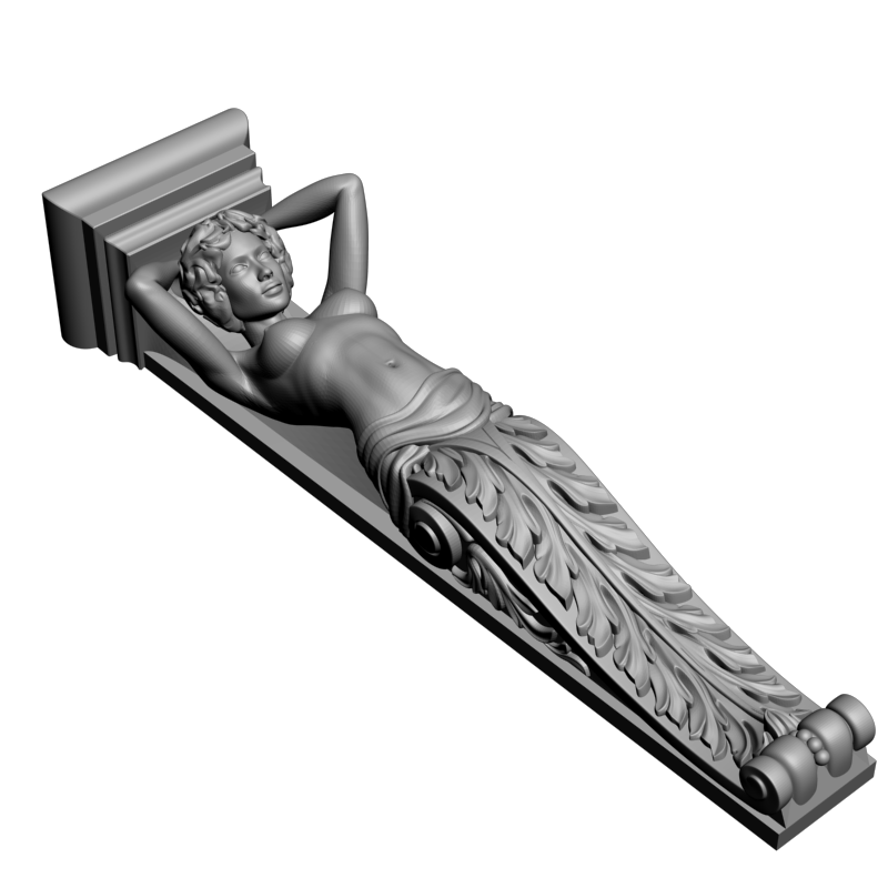 картинка Кронштейн резной D9-198 3D-STL.COM