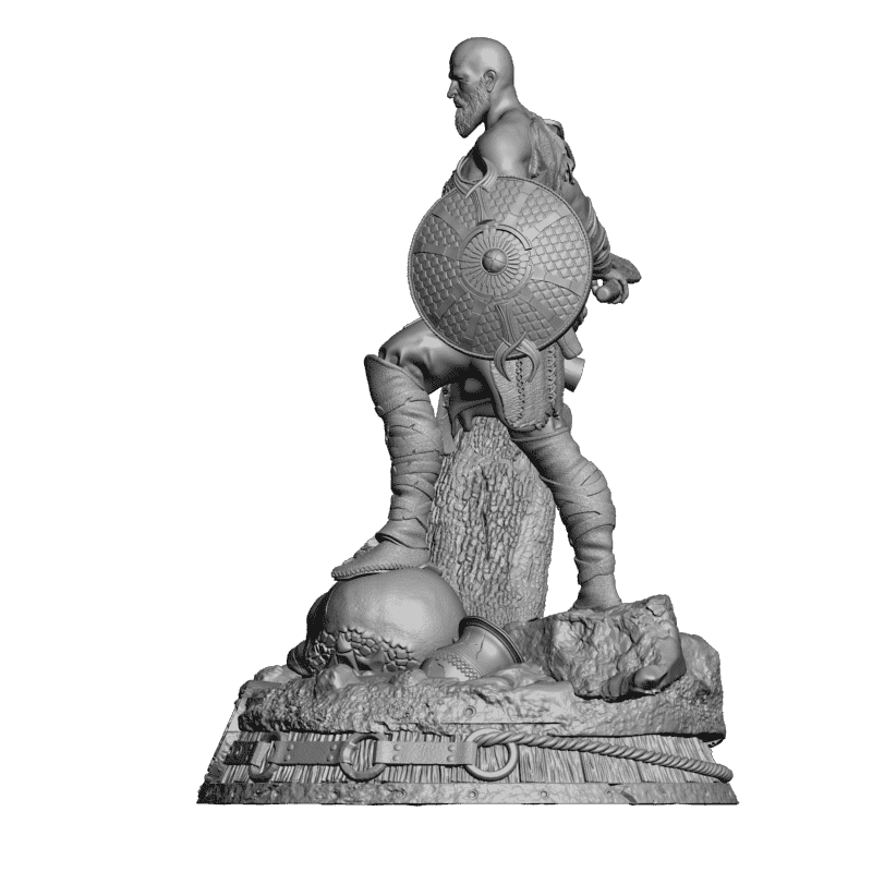 картинка Воин с топором L3-131 3D-STL.COM
