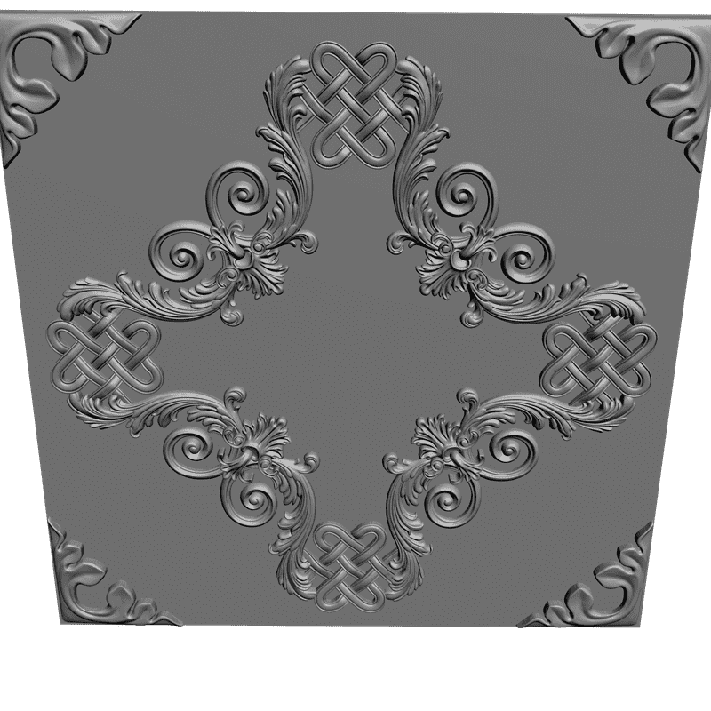 картинка Розетка резная D16-058 3D-STL.COM