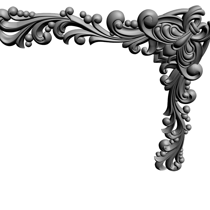 картинка Угловой элемент D19-026 3D-STL.COM