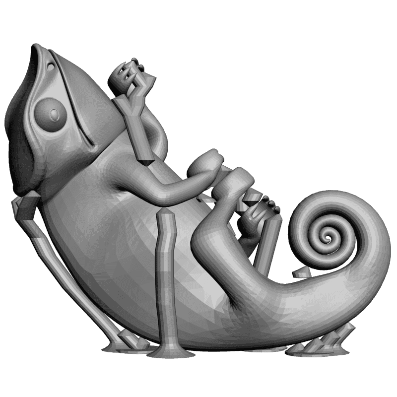 картинка Хамелеон PI1-319 3D-STL.COM