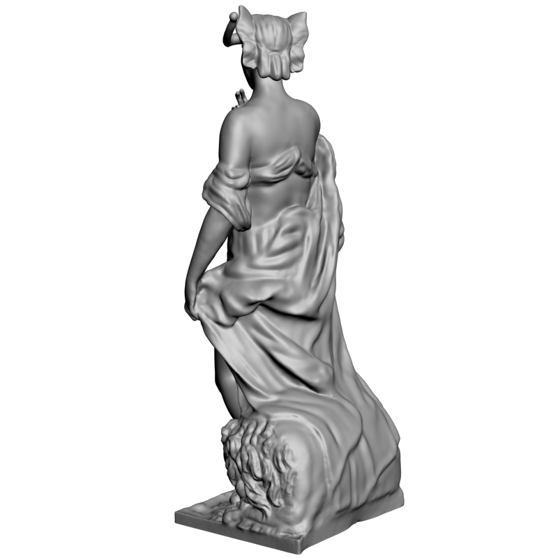 картинка Девушка со Львом L3-162 3D-STL.COM