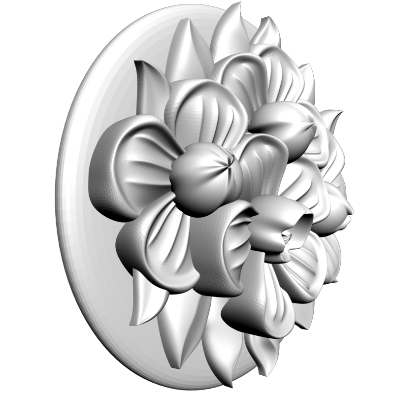 картинка Розетка резная D16-329 3D-STL.COM