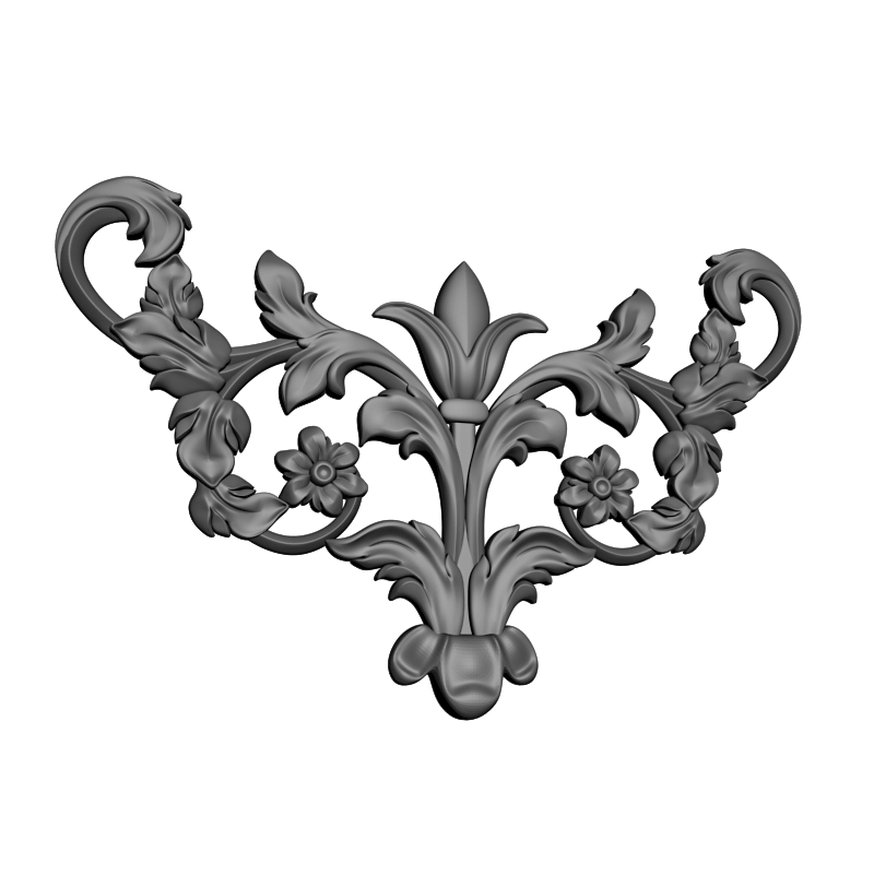 картинка Накладка декоративная рамная D10-396 3D-STL.COM