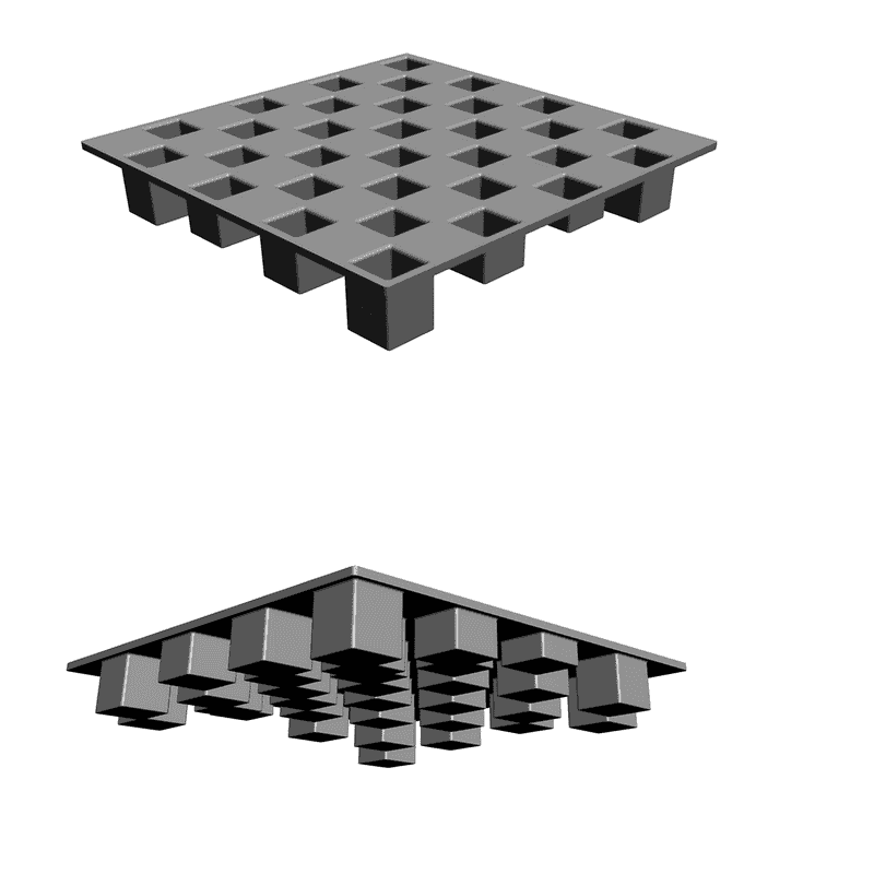 картинка Доска шахматная (чёрн) PI3-009 3D-STL.COM