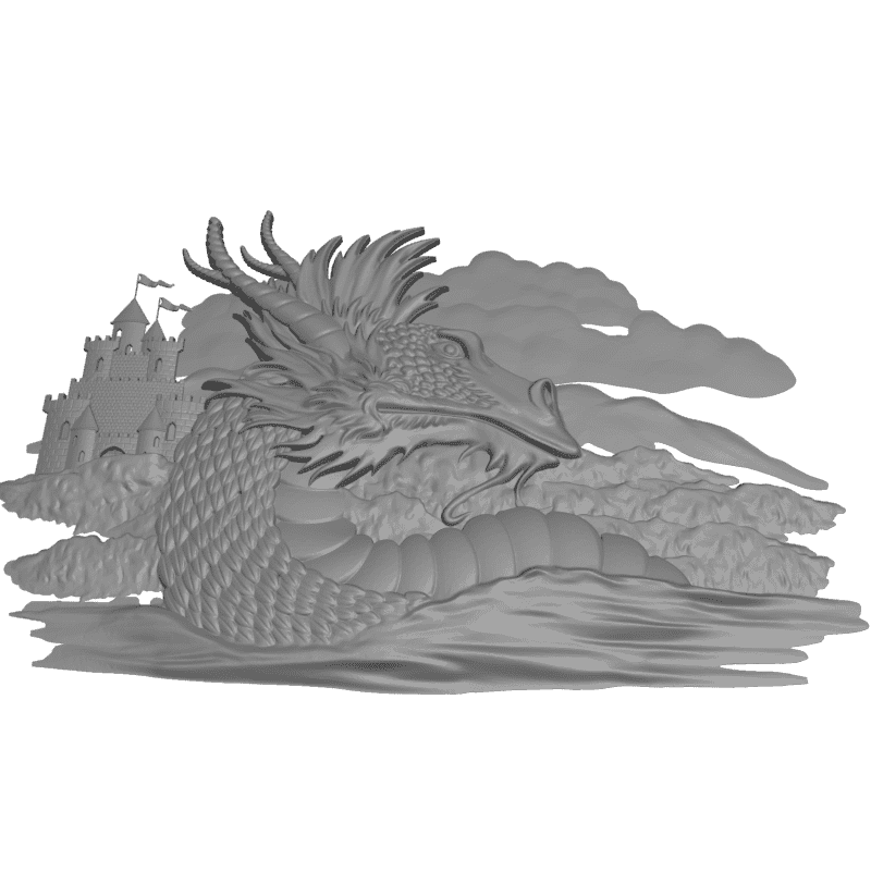 картинка Дракон D12-527 3D-STL.COM