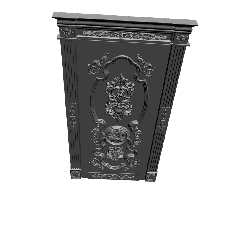 картинка Дверь резная H3-044 3D-STL.COM