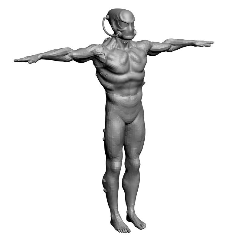 картинка Персонаж Шлем Жилет Штаны PI1-236 3D-STL.COM