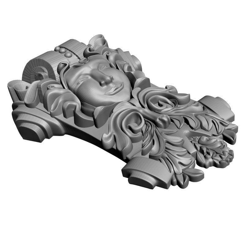 картинка Кронштейн резной D9-194 3D-STL.COM