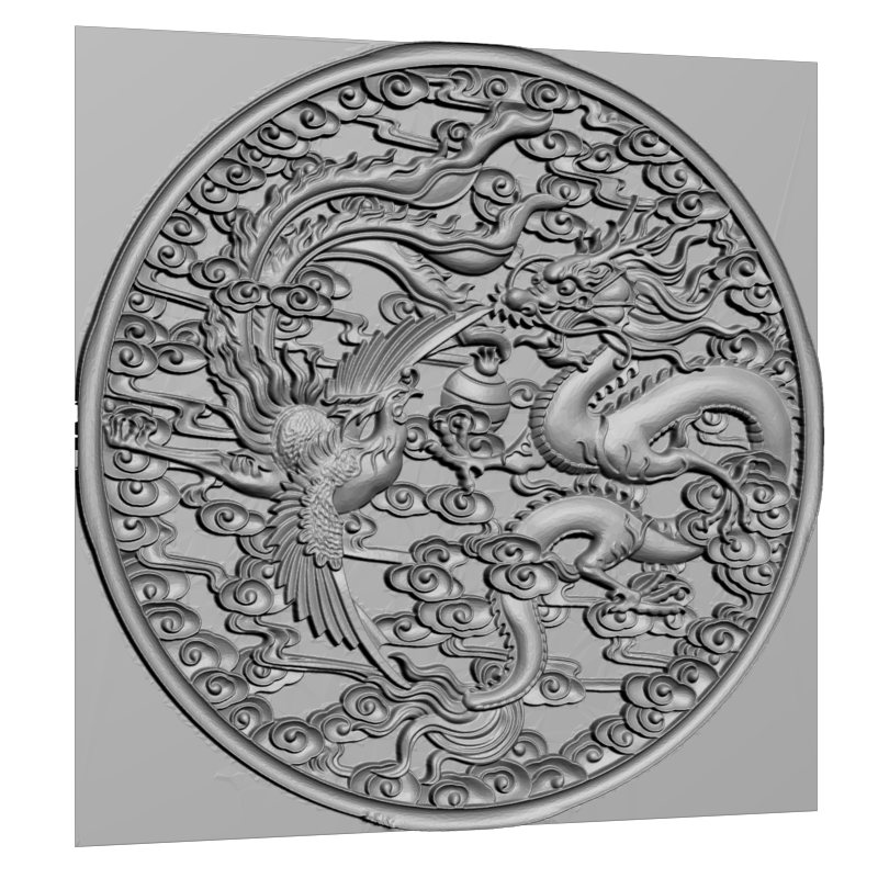 картинка Дракон и жарптица P4-375 3D-STL.COM