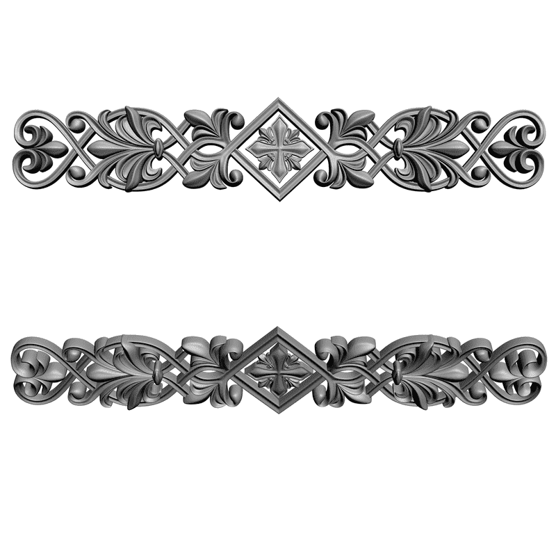 картинка Накладка резная D10-002 3D-STL.COM