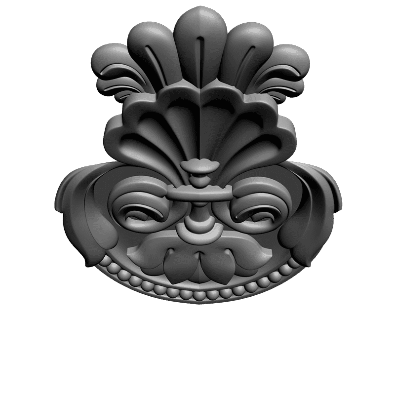 картинка Накладка резная D10-079 3D-STL.COM